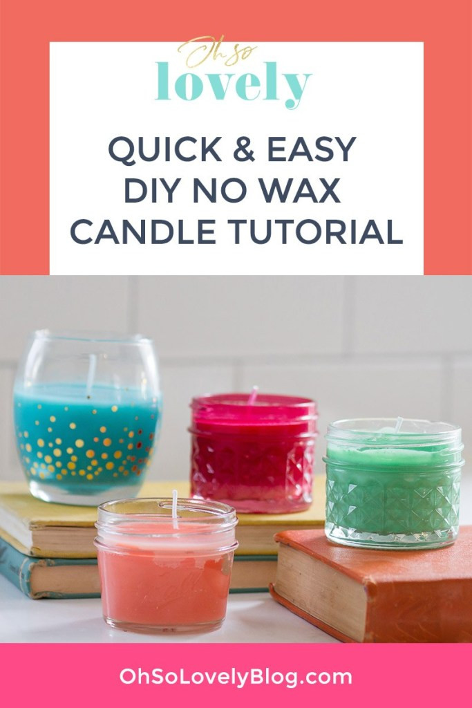 Best ideas about DIY No Wax Candle
. Save or Pin colorful quick and easy DIY no wax candles tutorial Now.