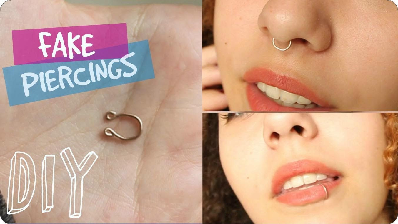 Best ideas about DIY Nose Piercings
. Save or Pin DIY Fake Nose Lip Septum Piercing Pypah s Art Now.