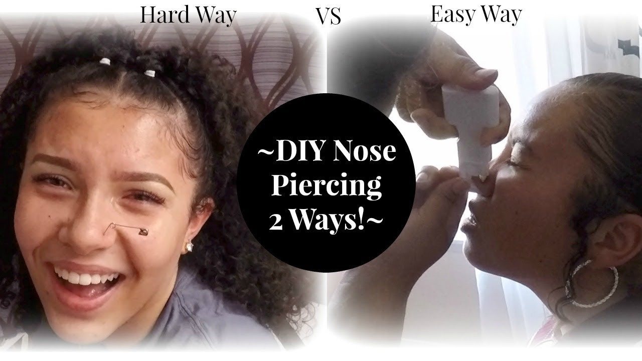 Best ideas about DIY Nose Piercings
. Save or Pin DIY Nose Piercing TWO Different Ways Now.