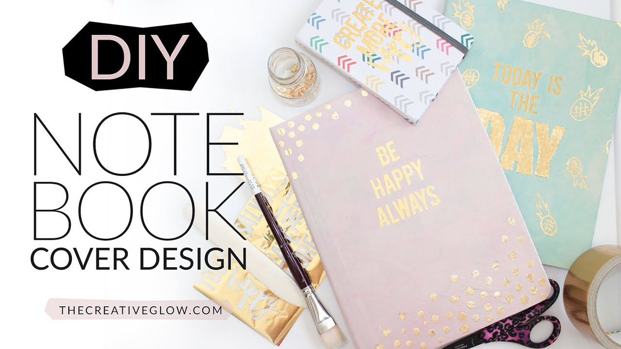 Best ideas about DIY Notebook Cover
. Save or Pin DIY Notebook Cover Design Gold Leaf Designer Look Now.