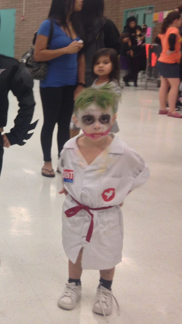 Best ideas about DIY Nurse Costume
. Save or Pin DIY kid Halloween nurse joker from dark knight batman Now.