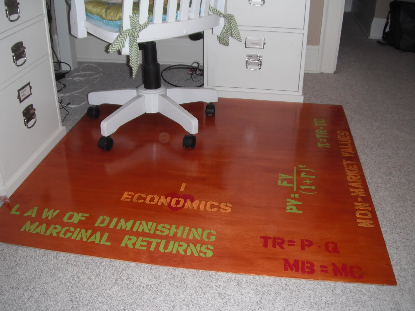 Best ideas about DIY Office Chair Mat
. Save or Pin The Lovely Residence Homemade Chair Mat Now.