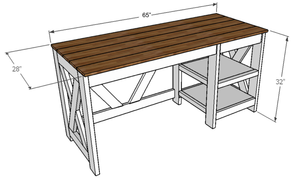 Best ideas about DIY Office Desk Plans
. Save or Pin Farmhouse X fice Desk Handmade Haven Now.