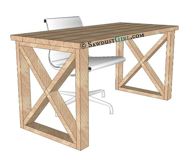 Best ideas about DIY Office Desk Plans
. Save or Pin X leg fice Desk Sawdust Girl Now.