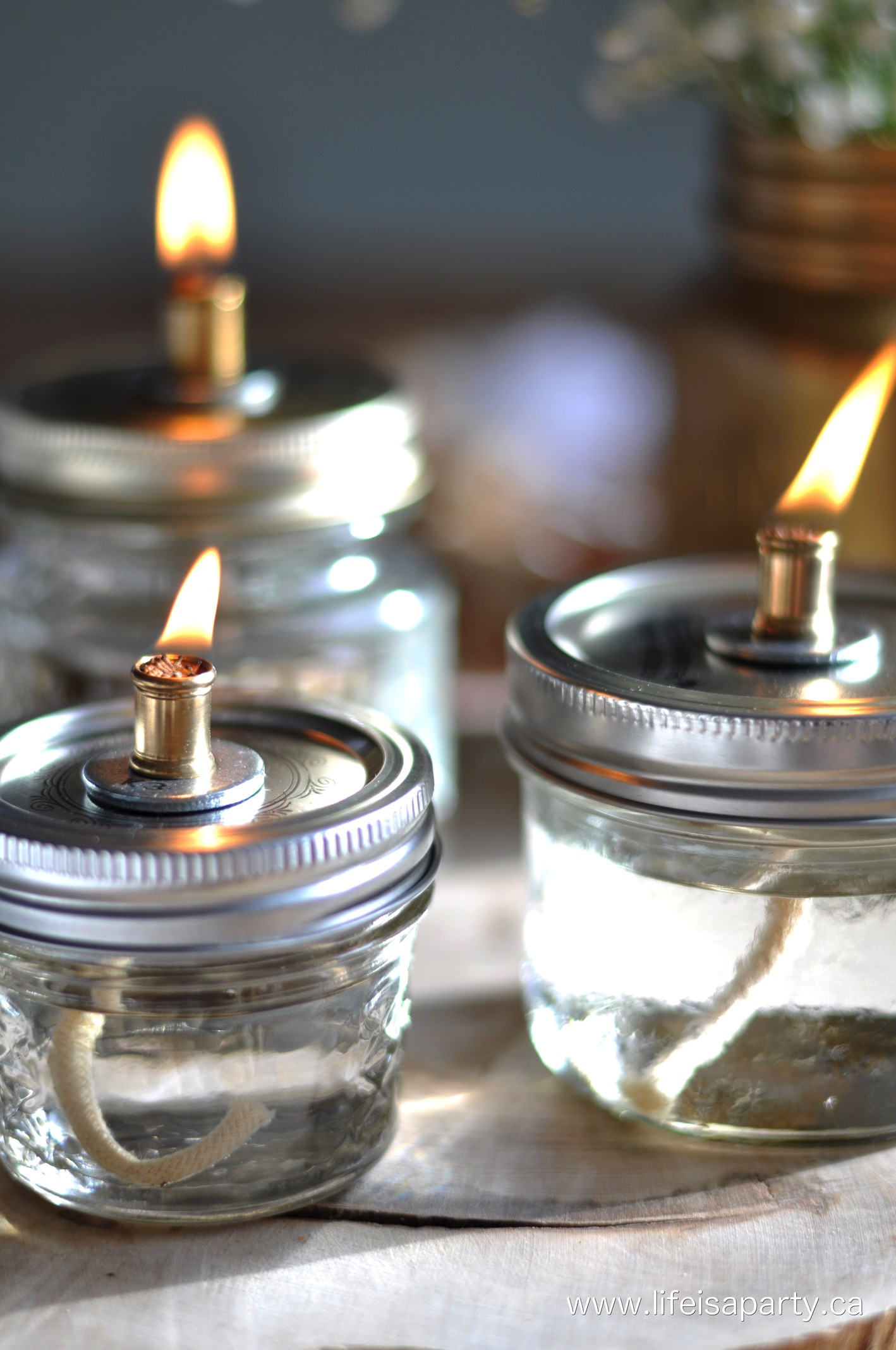 Best ideas about DIY Oil Lamp
. Save or Pin Mason Jar Oil Lamps Life is a Party Now.