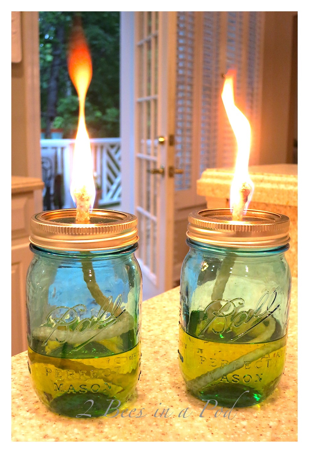 Best ideas about DIY Oil Lamp
. Save or Pin DIY Mason Jar Citronella Candle Oil Lamp 2 Bees in a Pod Now.
