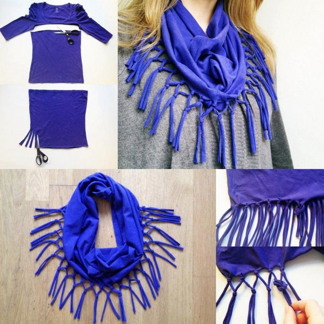 Best ideas about DIY Old T Shirt
. Save or Pin 8 DIY Cool Fashionable Ideas on How to Make a Infinity Scarf Now.