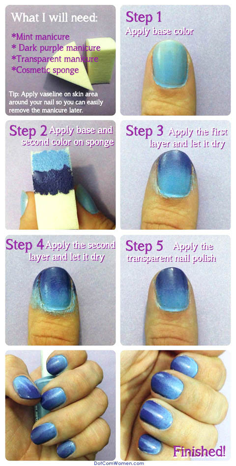 Best ideas about DIY Ombre Nails
. Save or Pin DIY Sponge Nails Now.