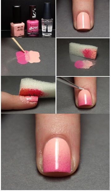 Best ideas about DIY Ombre Nails
. Save or Pin DIY Nail Art Using Household Items Now.