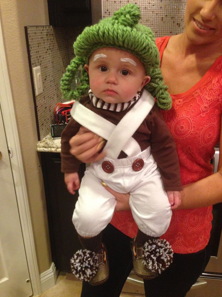 Best ideas about DIY Oompa Loompa Costume
. Save or Pin Homemade baby Oompa Loompa costume Baby s 1st Halloween Now.