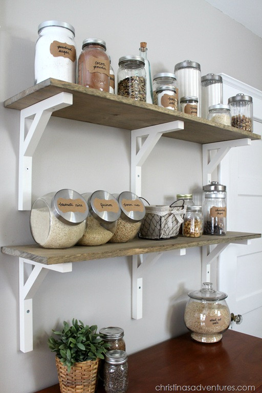 Best ideas about DIY Open Shelves Kitchen
. Save or Pin Open Shelving Pantry Christinas Adventures Now.