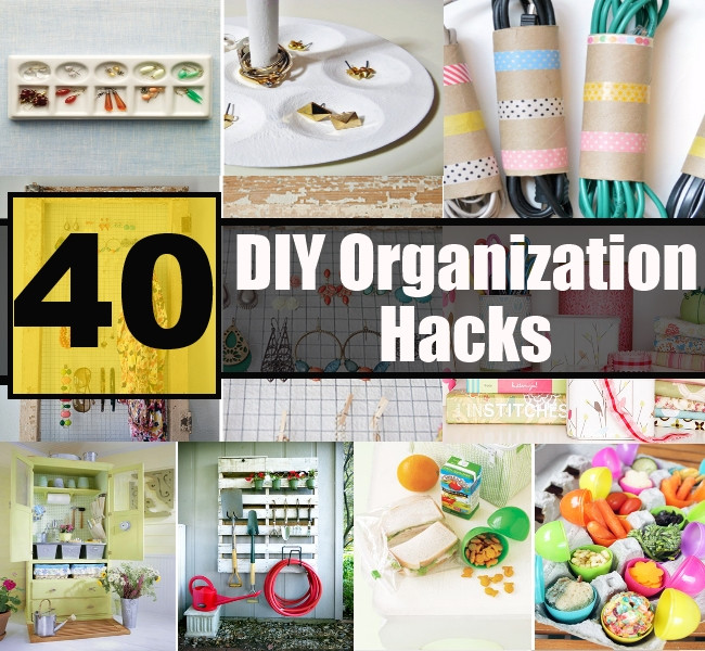Best ideas about DIY Organization Hacks
. Save or Pin 40 DIY Organization Hacks For A Better Home Now.