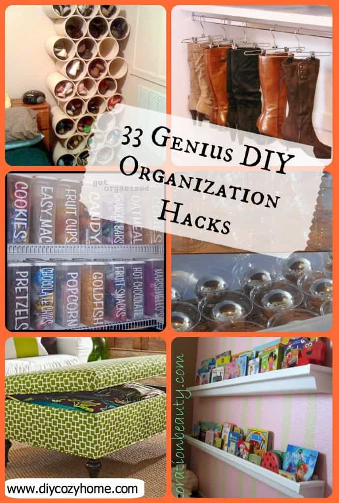 Best ideas about DIY Organization Hacks
. Save or Pin 33 Genius DIY Organization Hacks Now.