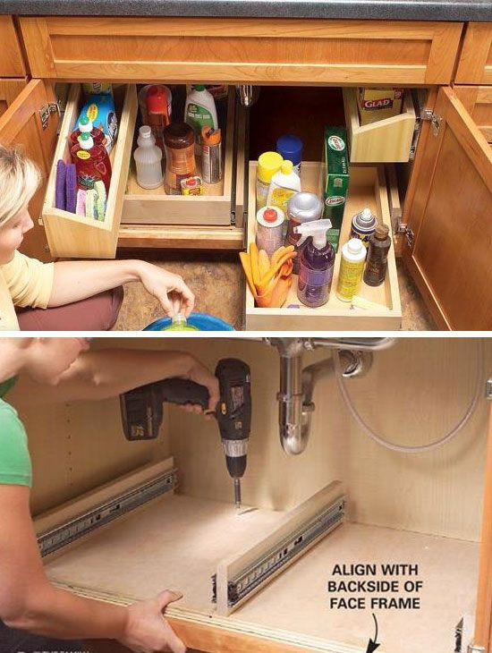 Best ideas about DIY Organization Ideas For Small Spaces
. Save or Pin DIY Kitchen Storage Ideas for Small Spaces Now.