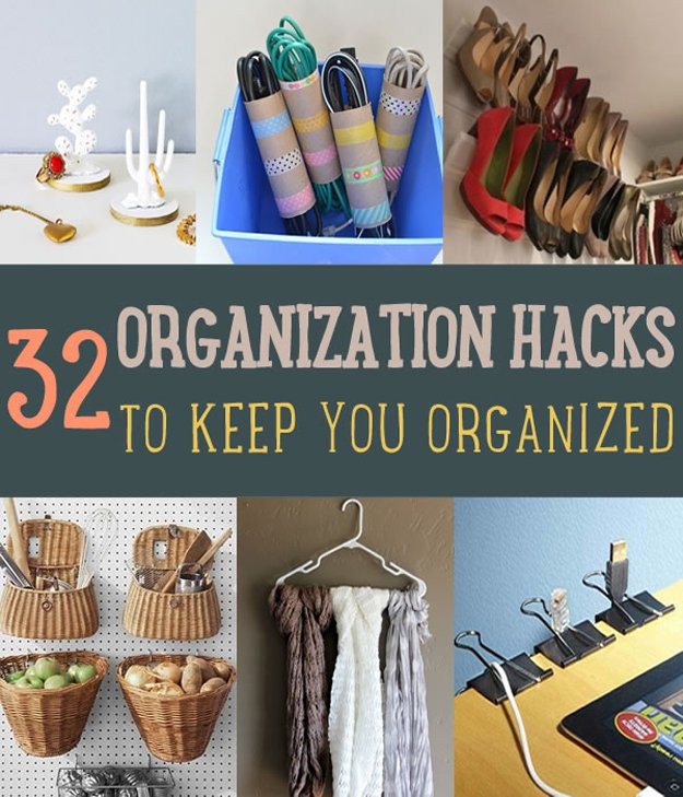 Best ideas about DIY Organizing Hacks
. Save or Pin 32 Organization Hacks that Can Keep Anyone Organized Now.