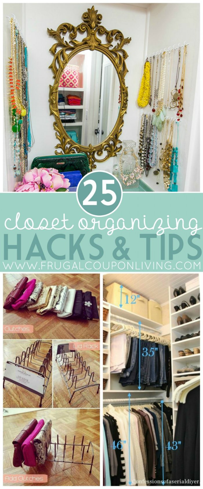 Best ideas about DIY Organizing Hacks
. Save or Pin Closet Organizing Hacks & Tips Now.