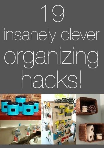 Best ideas about DIY Organizing Hacks
. Save or Pin 19 Insanely Clever Organizing Hacks Now.