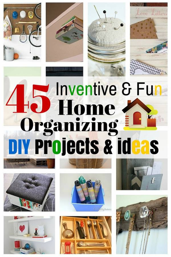 Best ideas about DIY Organizing Projects
. Save or Pin 45 Inventive & Fun Home Organizing DIY Projects & Ideas Now.