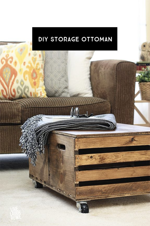 Best ideas about DIY Ottoman Storage
. Save or Pin DIY Storage Ottoman Live Laugh Rowe Now.