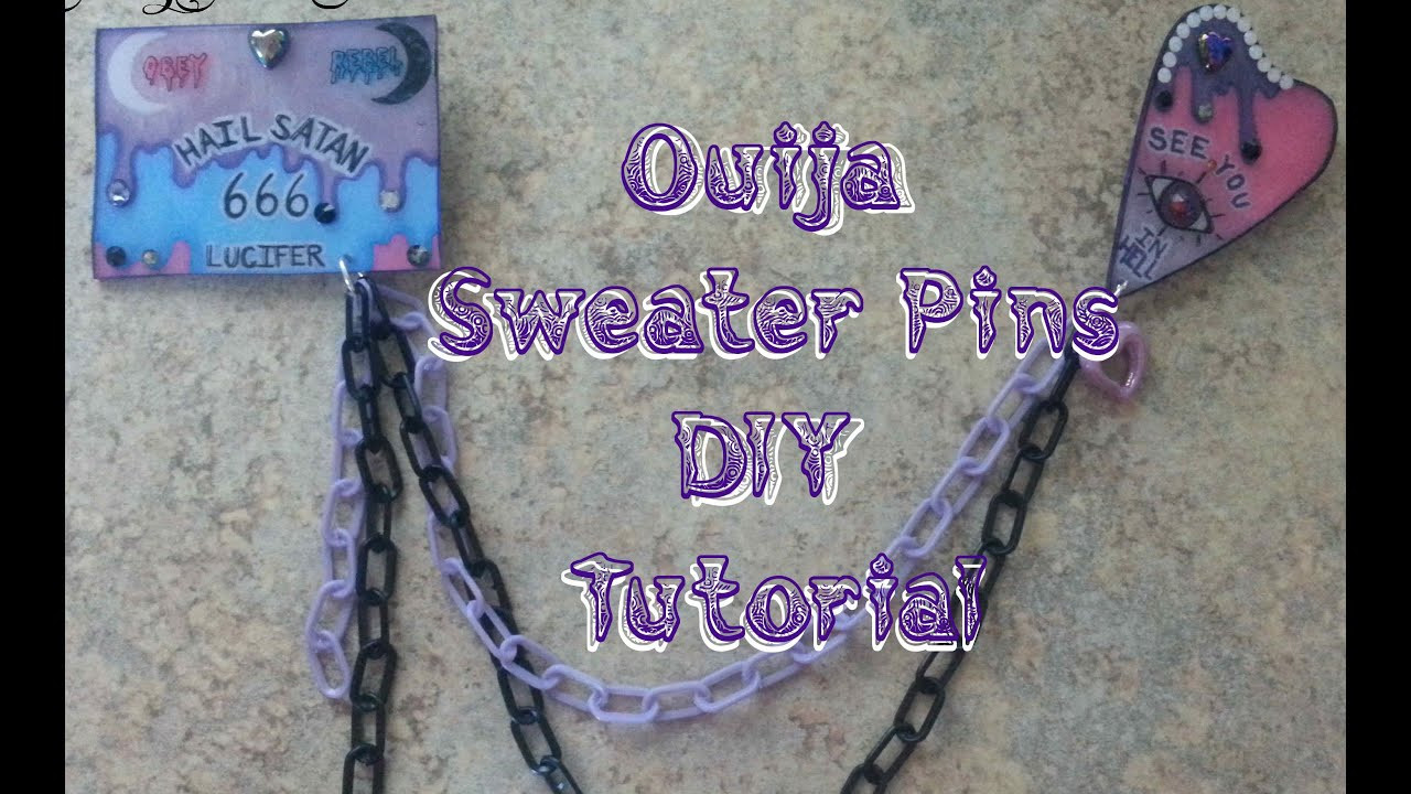 Best ideas about DIY Ouija Board
. Save or Pin Ouija Board sweater pins DIY Tutorial collaboration with Now.