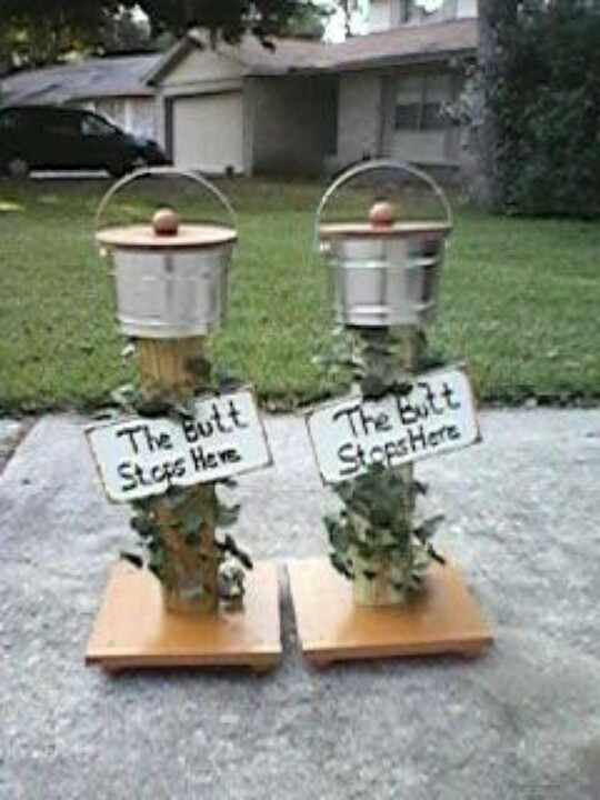 Best ideas about DIY Outdoor Ashtray
. Save or Pin Butt cans Wedding Now.