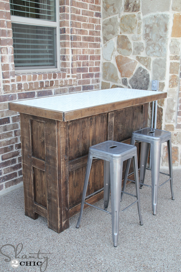 Best ideas about DIY Outdoor Bar Plans
. Save or Pin DIY Tiled Bar Free Plans and a Giveaway Shanty 2 Chic Now.