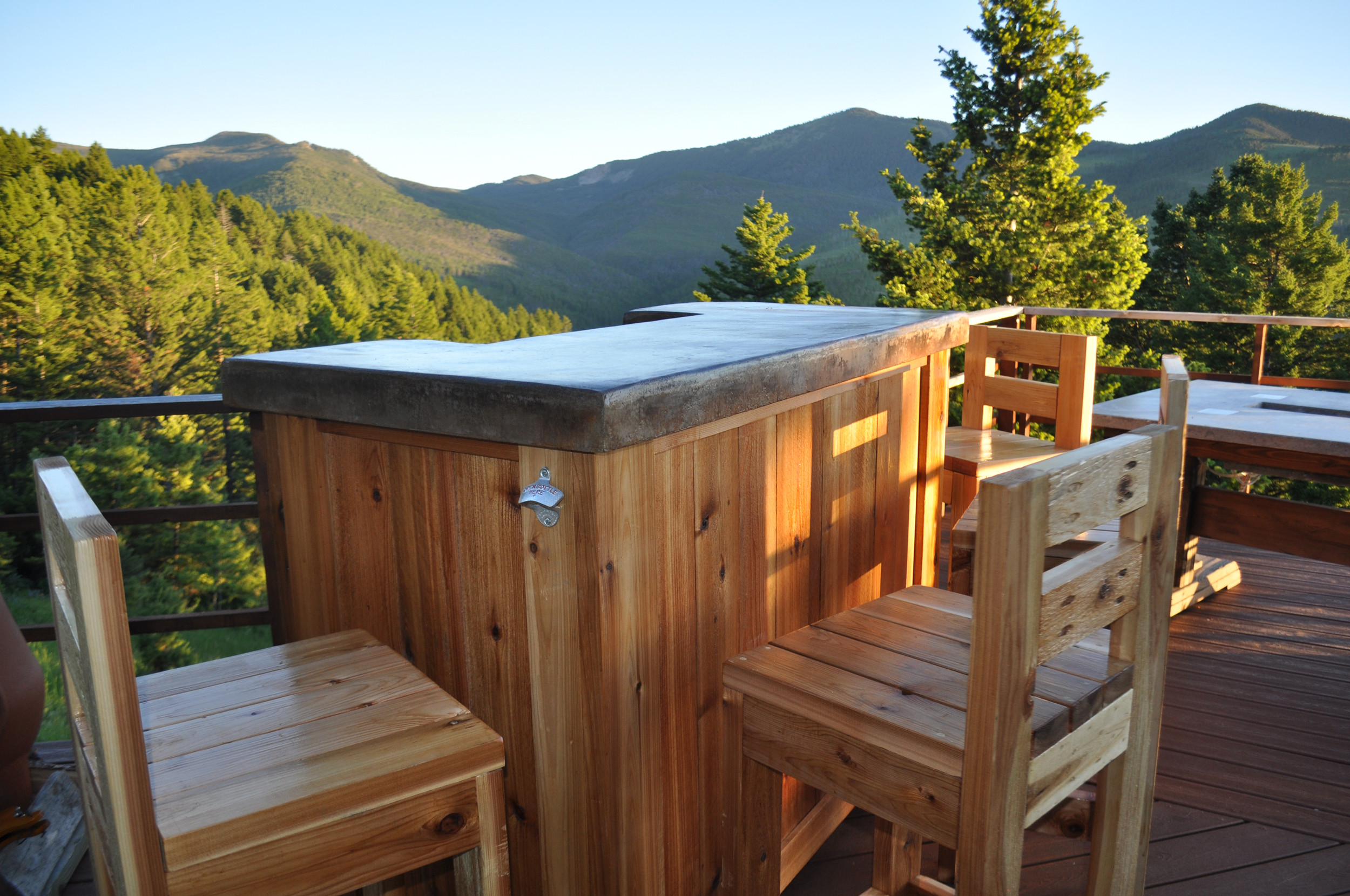 Best ideas about DIY Outdoor Bar Plans
. Save or Pin Patio Bar Plans Concrete Counter and Cedar Base Now.