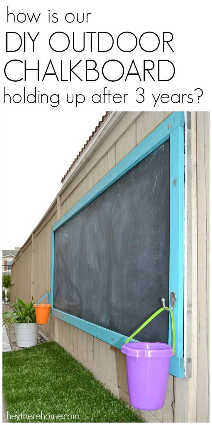 Best ideas about DIY Outdoor Chalkboard
. Save or Pin How Is Our DIY Outdoor Chalkboard Holding Up After 3 Years Now.