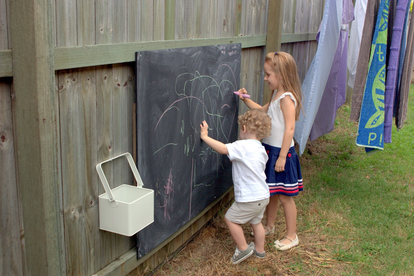 Best ideas about DIY Outdoor Chalkboard
. Save or Pin Max & Me DIY Outdoor Chalkboard Now.