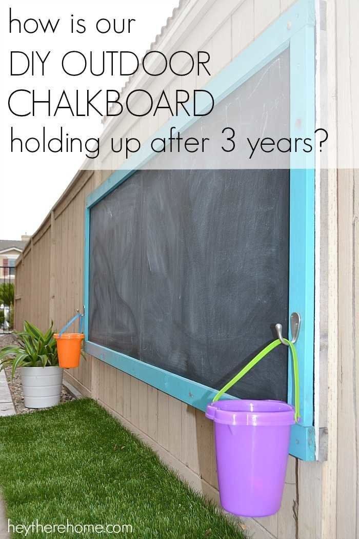 Best ideas about DIY Outdoor Chalkboard
. Save or Pin How Is Our DIY Outdoor Chalkboard Holding Up After 3 Years Now.