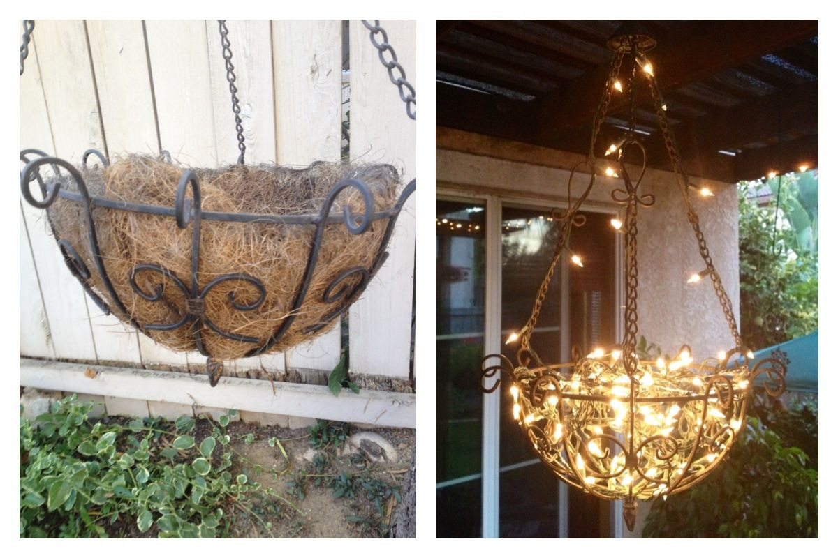 Best ideas about DIY Outdoor Chandelier
. Save or Pin DIY outdoor chandelier made from a hanging planter Now.