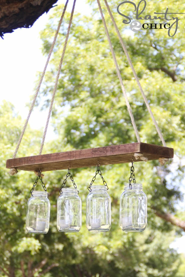 Best ideas about DIY Outdoor Chandelier
. Save or Pin 32 DIY Mason Jar Lighting Ideas Now.