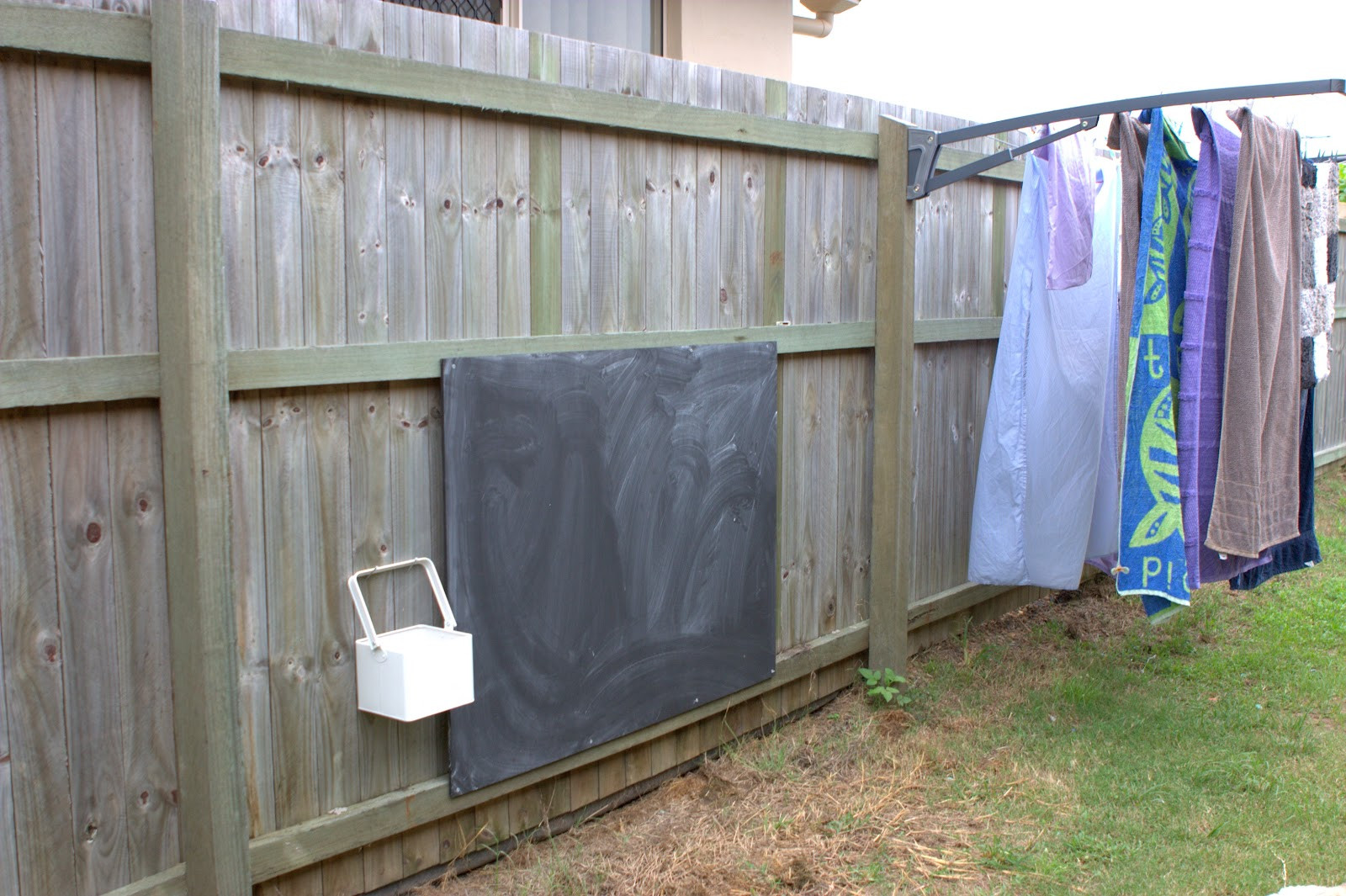 Best ideas about DIY Outdoor Clothesline
. Save or Pin Max & Me DIY Outdoor Chalkboard Now.