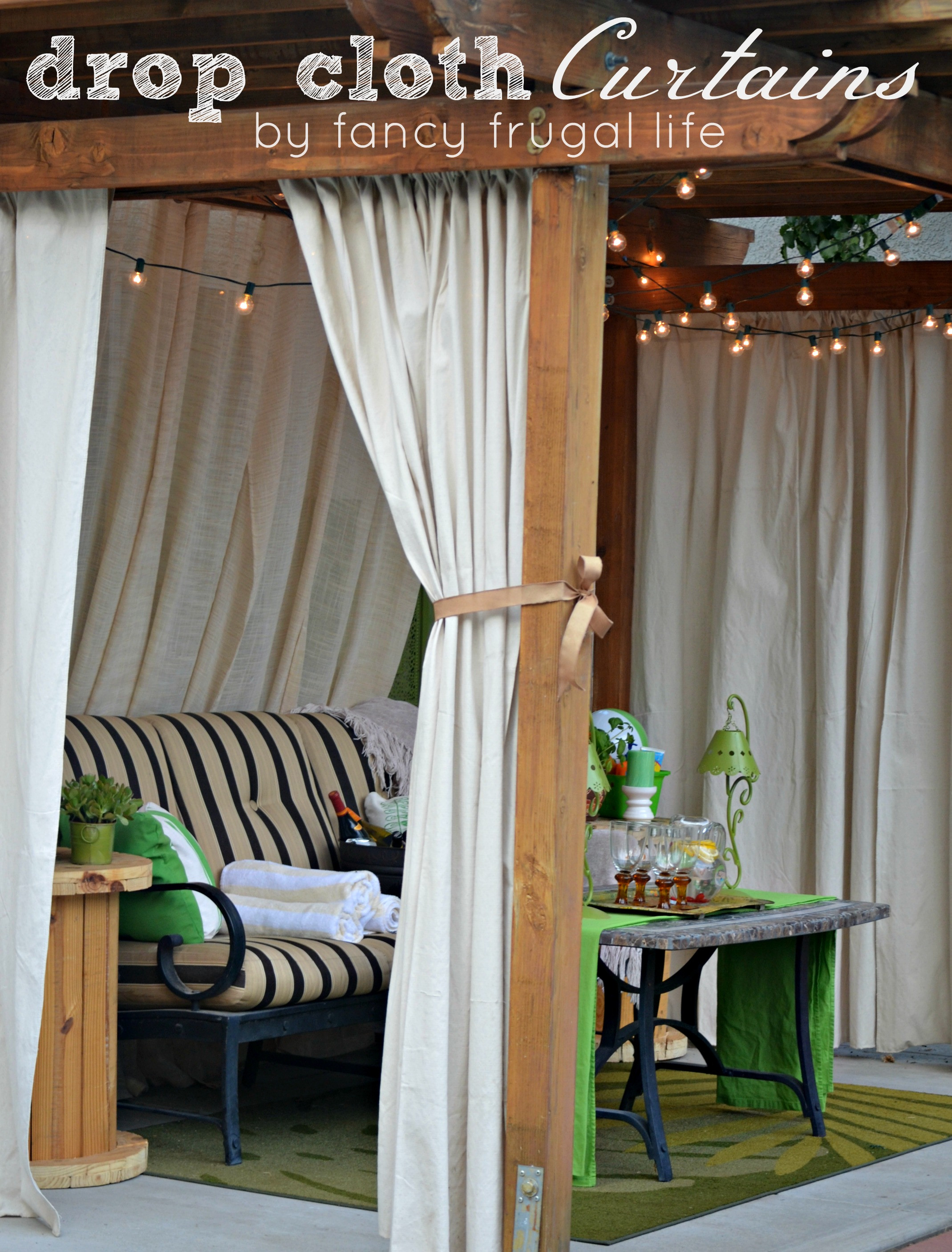 Best ideas about DIY Outdoor Curtains
. Save or Pin “Cabana” Patio Makeover with DIY Drop Cloth Curtains Now.