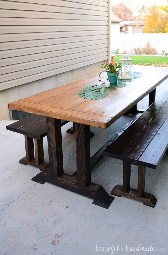 Best ideas about DIY Outdoor Dining Table Plans
. Save or Pin Outdoor Dining Table Plans a Houseful of Handmade Now.
