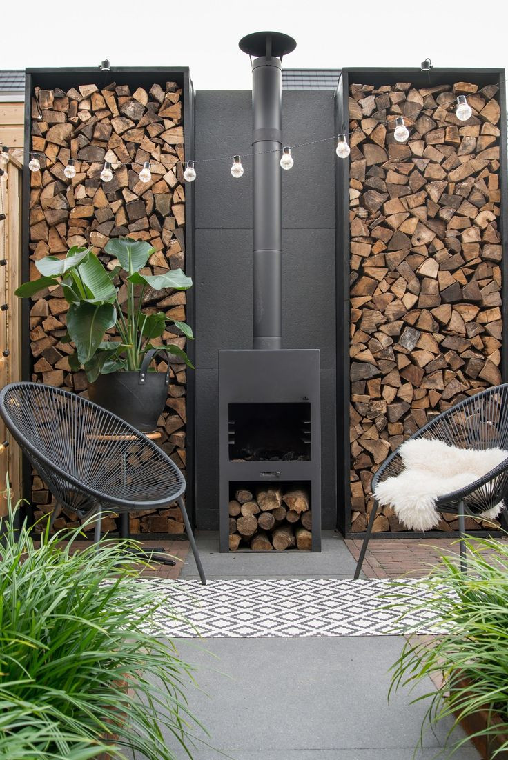 Best ideas about DIY Outdoor Fireplace Plans
. Save or Pin Rustic Meets Modern Cozy for the Holidays Novero Homes Now.