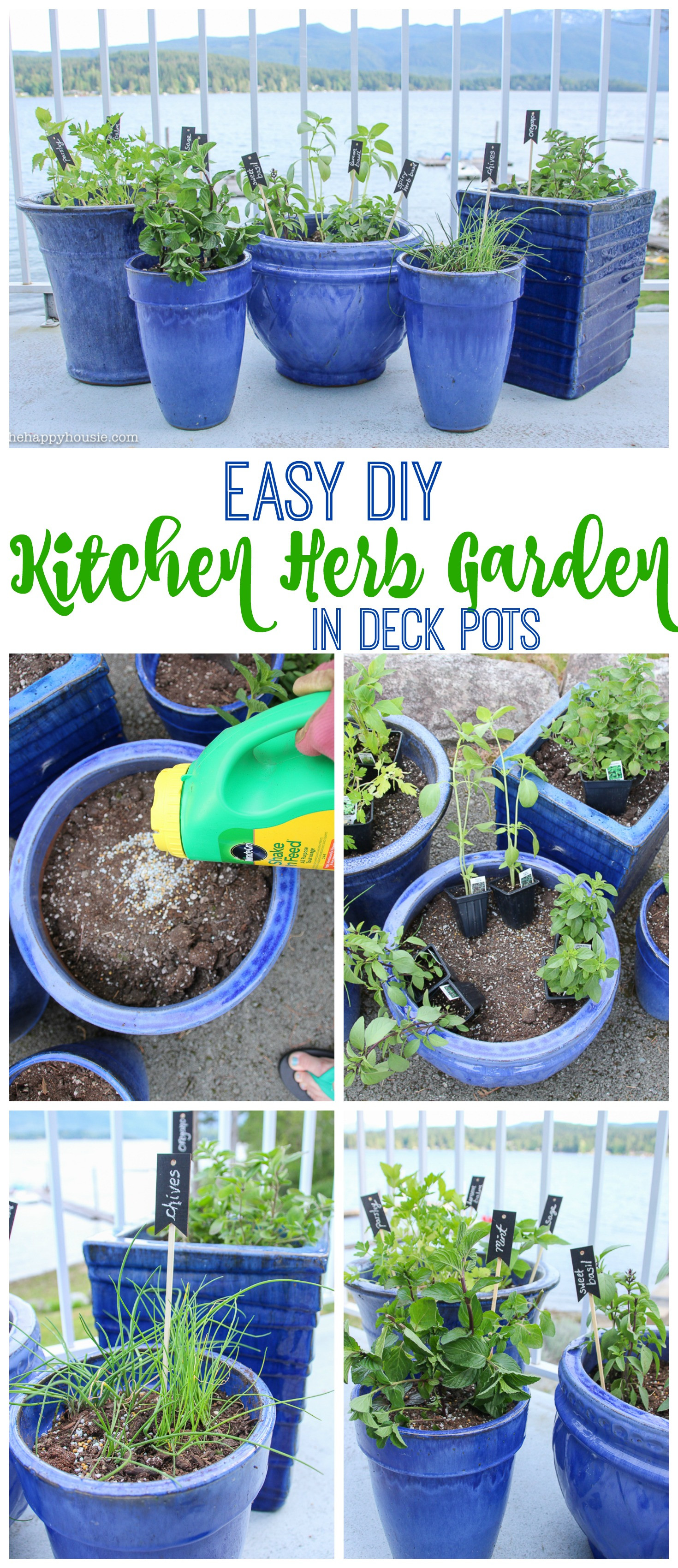 Best ideas about DIY Outdoor Herb Garden
. Save or Pin Easy DIY Kitchen Herb Garden in Deck Pots Now.