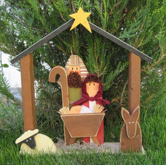 Best ideas about DIY Outdoor Nativity Scene
. Save or Pin LARGE NATIVITY for Christmas holiday Noel baby jesus Now.