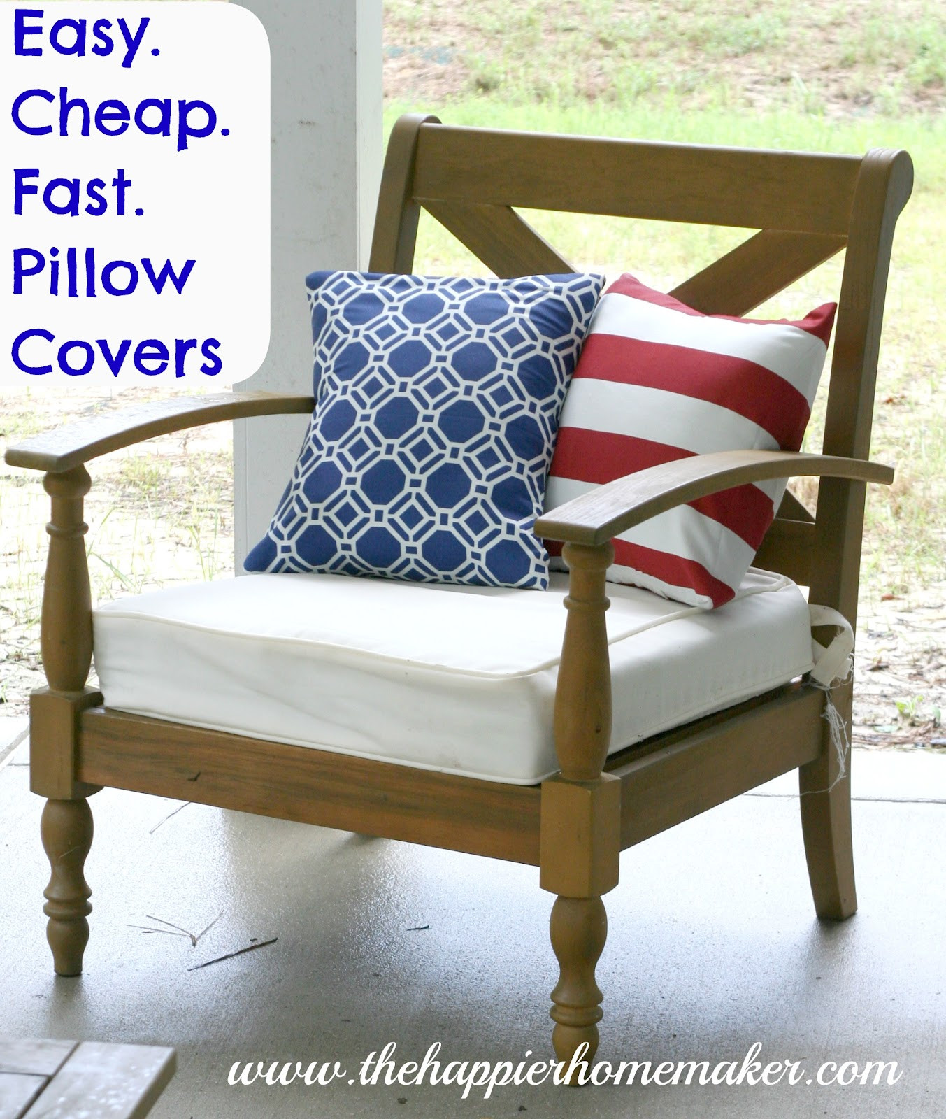 Best ideas about DIY Outdoor Pillows
. Save or Pin Easy Cheap Fast DIY Pillow Covers Now.