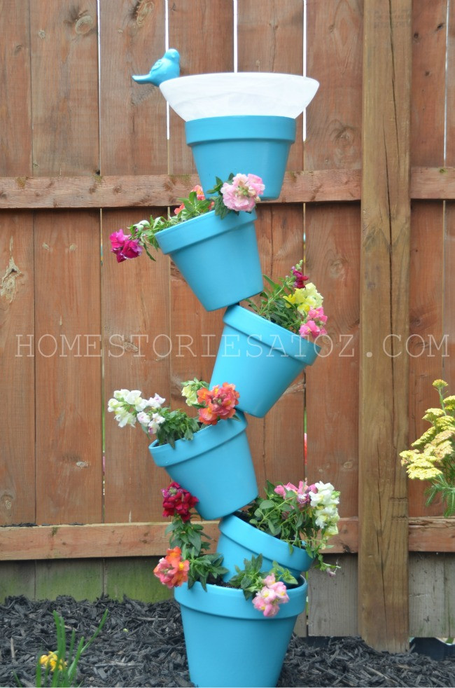 Best ideas about Diy Outdoor Planters
. Save or Pin DIY Garden Planter & Birds Bath Home Stories A to Z Now.