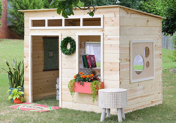 Best ideas about DIY Outdoor Playhouse
. Save or Pin How to Build a Backyard Playhouse Now.