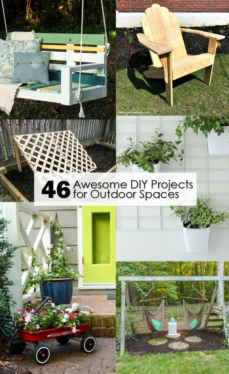 Best ideas about DIY Outdoor Projects
. Save or Pin 46 Awesome DIY Projects for Outdoor Spaces Pretty Handy Girl Now.
