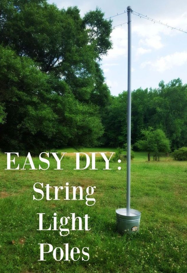 Best ideas about DIY Outdoor String Light Pole
. Save or Pin DIY String Light Poles Now.