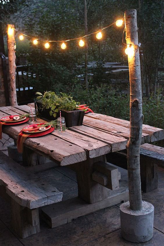 Best ideas about DIY Outdoor String Light Pole
. Save or Pin 10 Outdoor Lighting Ideas for Your Garden Landscape 5 Is Now.