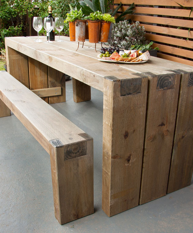 Best ideas about DIY Outdoor Table
. Save or Pin How to create an outdoor table and benches Now.