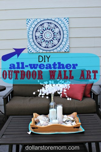 Best ideas about DIY Outdoor Wall Art
. Save or Pin Make Outdoor Wall Art from a Shower Curtain Dollar Store Now.