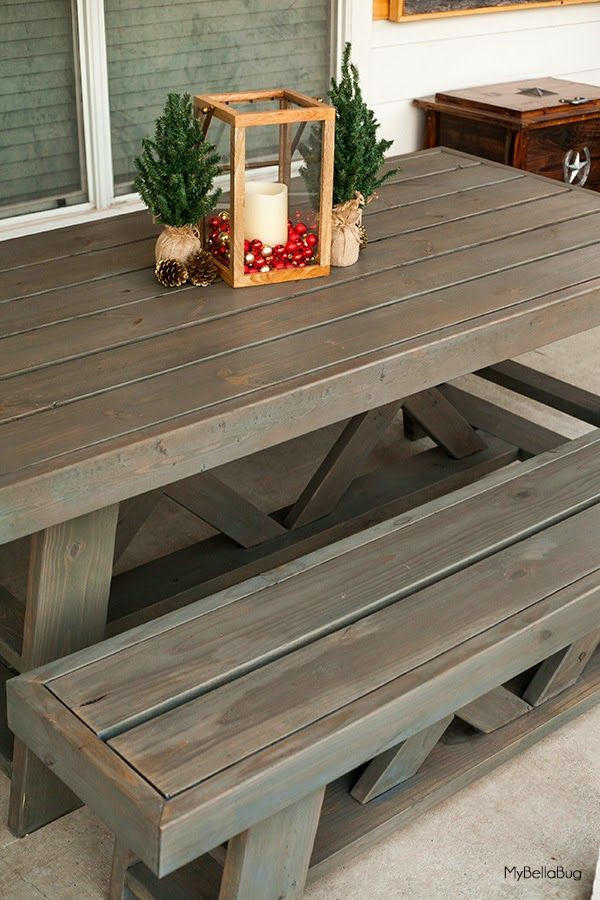 Best ideas about DIY Outdoor Wood Table
. Save or Pin 25 best ideas about Outdoor table plans on Pinterest Now.