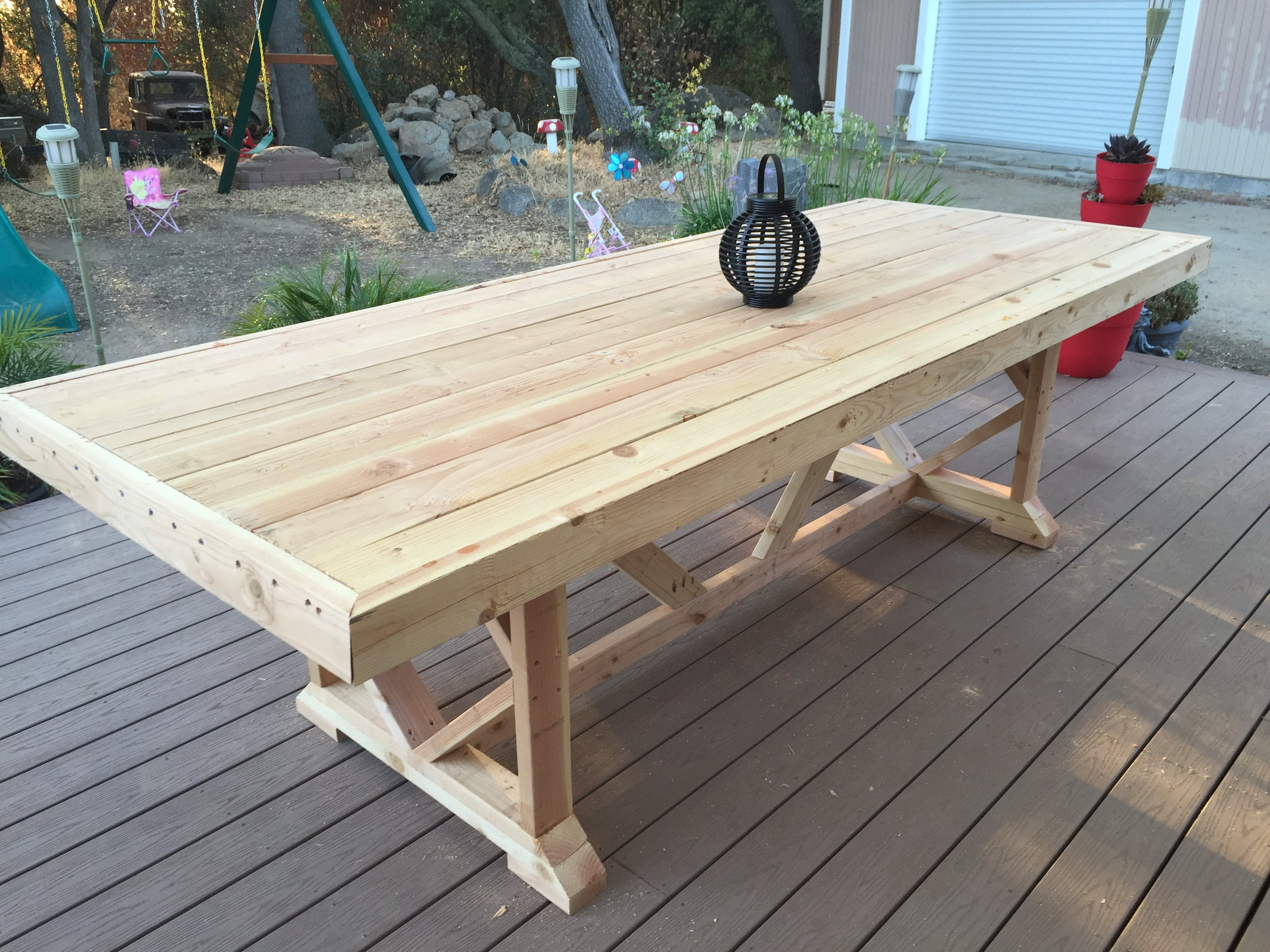 Best ideas about DIY Outdoor Wood Table
. Save or Pin Table prior to finish work Now.