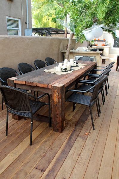 Best ideas about DIY Outdoor Wood Table
. Save or Pin Beautiful wooden table Favorite Places & Spaces Now.