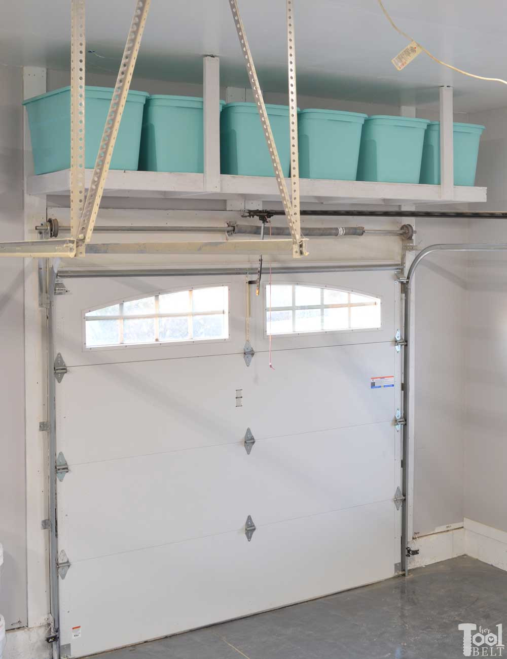 Best ideas about DIY Overhead Garage Storage Plans
. Save or Pin Overhead Garage Storage Shelf Her Tool Belt Now.